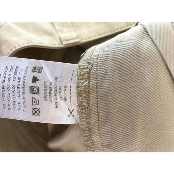 PENDLETON - WOMEN'S 10 - BEIGE COTTON BLEND CASUAL CHINO PANTS - Picture 8 of 9